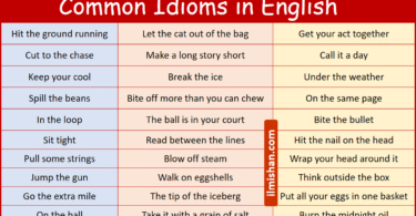 99 Most Common Idioms in English with their images