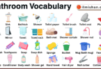 Bathroom Vocabulary in English with Their Pictures