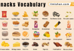 List of Snacks Vocabulary in English with Pictures
