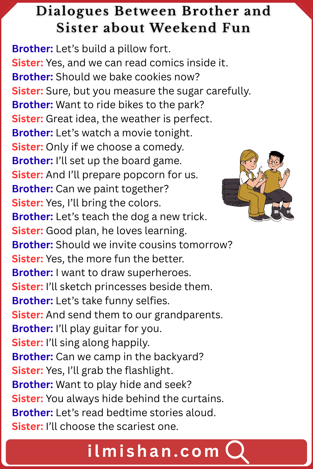 Dialogues about Weekend Fun