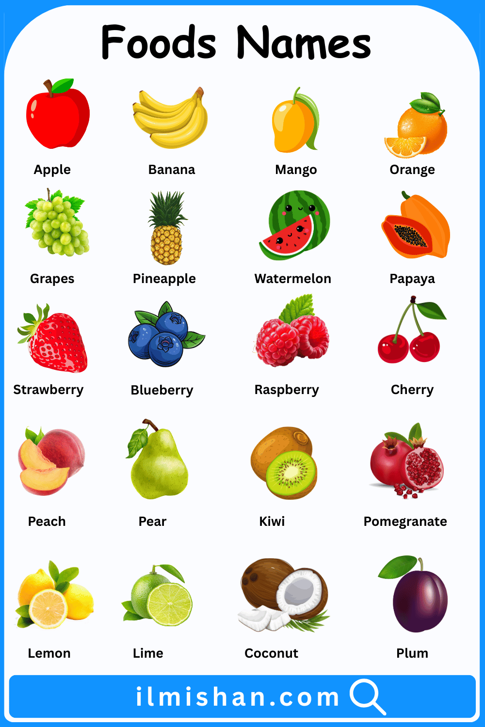 Foods Names in English and Pictures