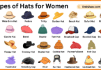 60 Types of Hats for Women in English and Pictures