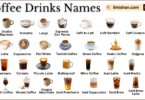 Types of Coffee Drinks with Names in English and Pictures