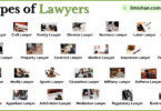 Different Types of Lawyer with Names in English with Pictures