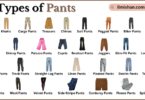 Types of Pants with Names in English with Pictures