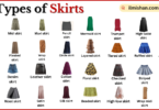 Types of Skirts with Name in English with Pictures