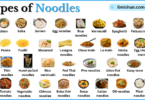 Types of Noodles with Names in English with Pictures