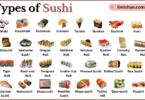 Types of Sushi with Names in English with Pictures