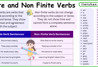 Difference Between Finite and Non Finite Verbs in English