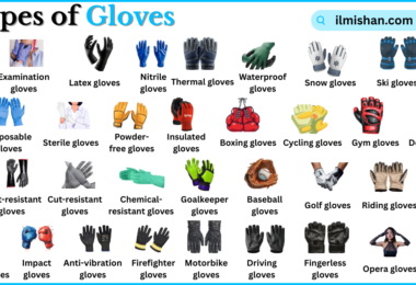 Types of Gloves with Names in English with Pictures