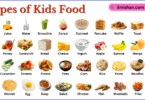 Types of Kids Food with Names in English with Pictures