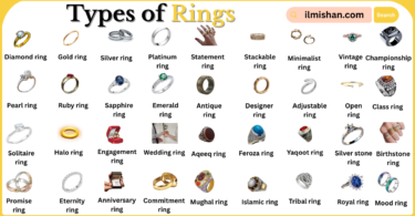 Types of Ring with Names in English with Pictures