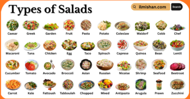 Types of Salads with Names in English with Pictures